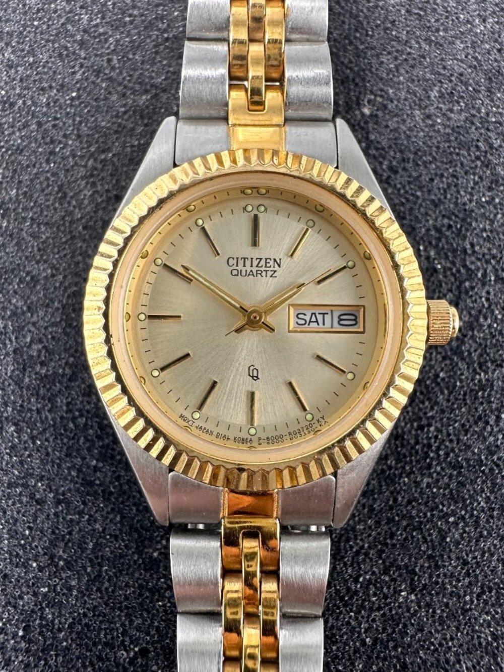 Citizen Watch Women Silver Gold Two Tone Date Not Working Selling As Is Parts
